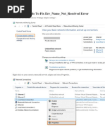 Simple Methods To Fix Err - Name - Not - Resolved