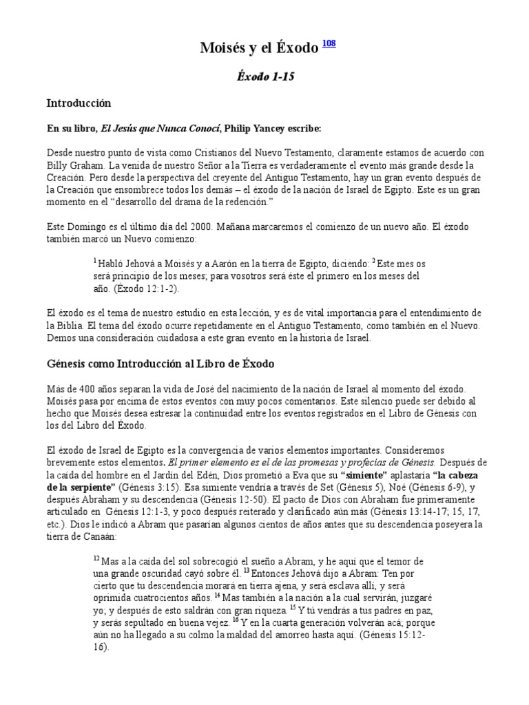 Moises Y El Exodo Descargar Gratis Pdf Moisés Libro Del éxodo