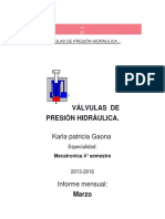 Valvulas de Presion