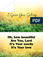 I Give You Glory - Ourbreakband