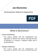 Basic Electronics: Semiconductor Diode & Its Applications