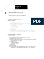 Paquetes de Novia 2019 PDF