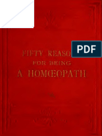 Fifty Reasons For Being A Homeopath Burnett