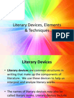 Literary Devices Elements Techniques