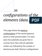 Electron Configurations of The Elements (Data Page) - Wikipedia