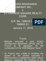 Malayan Insurance Company Inc., v. St. Francis Square Realty Corp