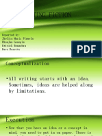 Writing Fiction: Reported By: Jholica Mariz Pinuela Rhonjan Genogin Patrick Bonaobra Dave Rosette