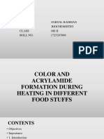 Study of Colour and Acrylamide Formation During Heating Part 2 F