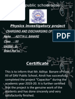 Dav Public School Airoli: Physics Investigatory Project