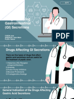 Drugs Affecting Gastrointestinal (GI) Secretions: CUIZON, Ariel GONZALES, Claire Marie PLAZA, Gabriel