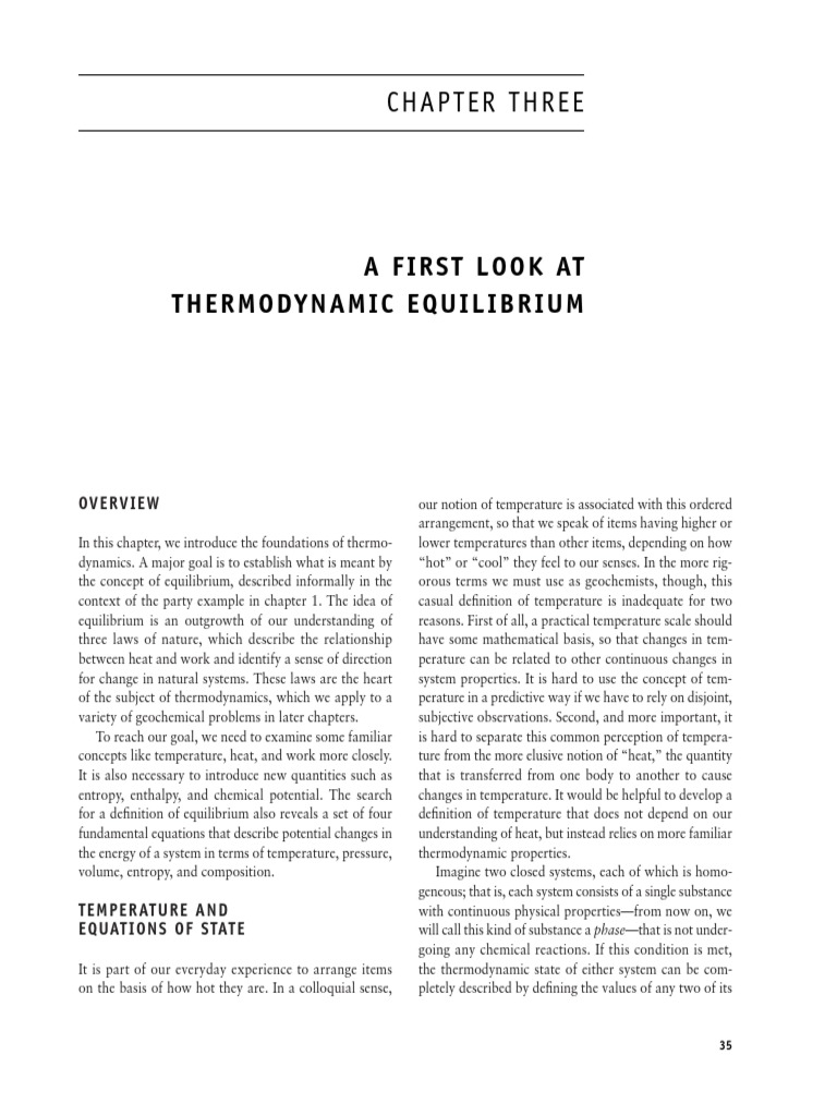 Foundations of Thermodynamic Equilibrium | PDF | Second Law Of ...