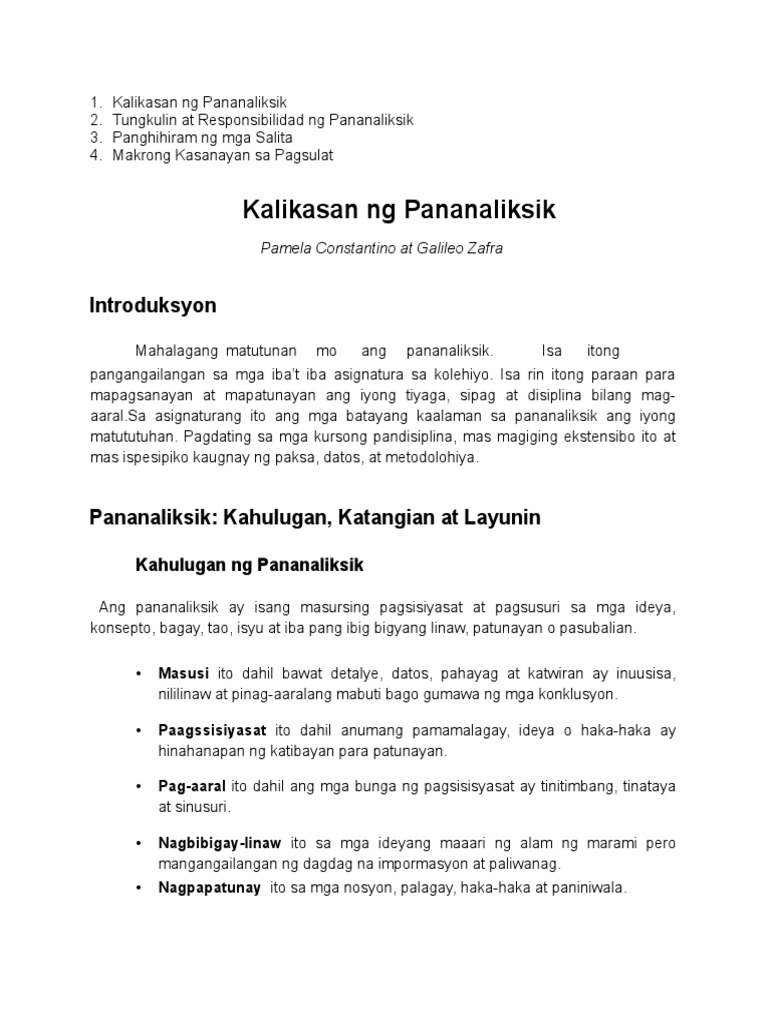 Epekto Ng Akademikong Pagsulat - depaggo