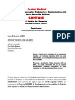 Relación Del Personal Del Regimen. Laboral N°. 276, Que Fueron Cesados Por El Proceso Indebido de Desplazamiento de Personal