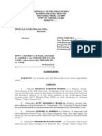 Complaint For Recovery of Possession With Damages and TRO - Priscila H Miguel