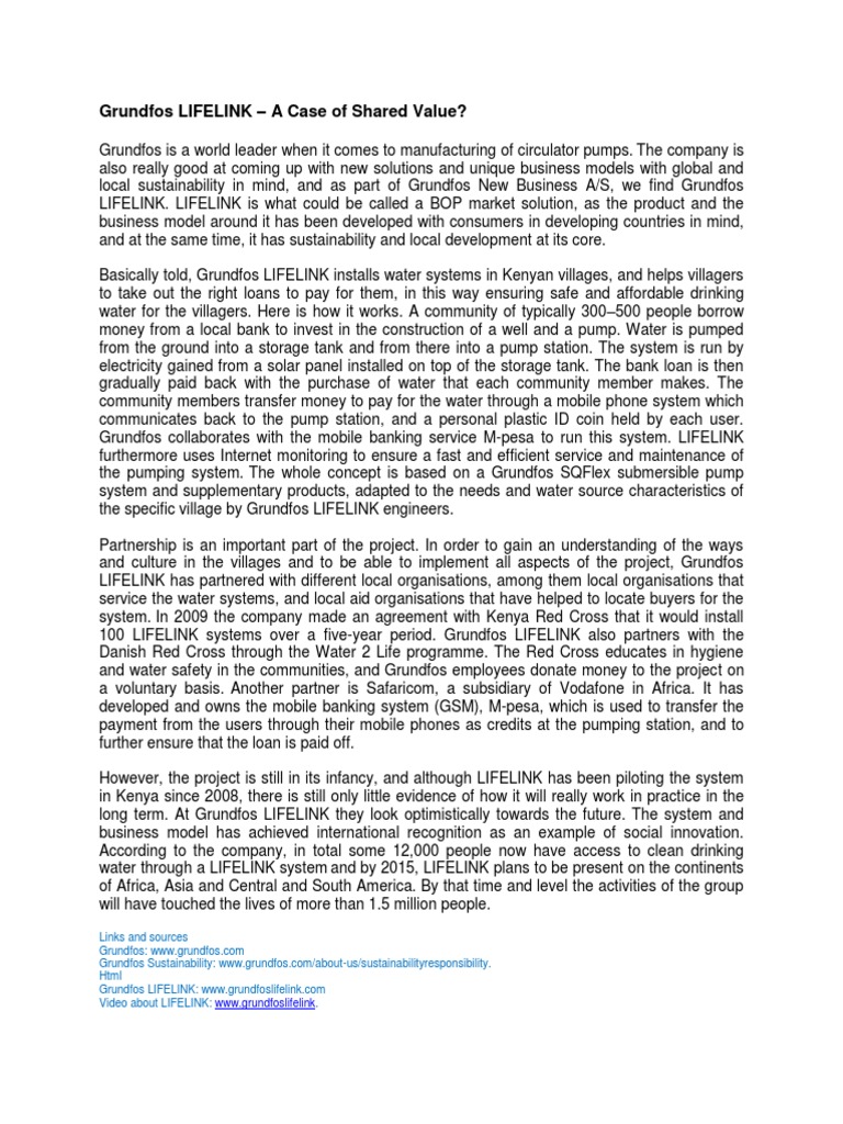 Grundfos Lifelink Pdf Economies Business