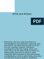 Artist and Artisan