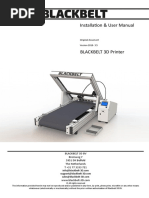 Installation User Manual Blackbelt 3D Printer ENG v3.5