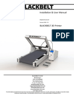 Installation User Manual Blackbelt 3D Printer ENG v3.5