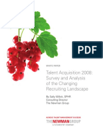 Talent Acquisition 2008 - Survey and Analysis of The Changing Recruiting Landscape PDF