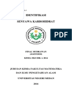 Praktikum Biokimia I Identifikasi Senyawa Karbohidrat Final Mudrawan 4143331010 Kimia Eks Dik A 2014 PDF
