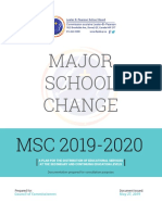 Major School Change Study