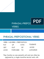 Phrasal-Prepositional Verbs