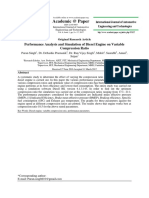 Performance Analysis and Simulation of Diesel Engi PDF