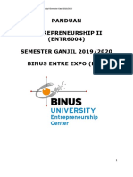 ENTR6004 - Panduan Binus Entre Expo Semester Ganjil 2019-2020 (Entrepreneurship II)