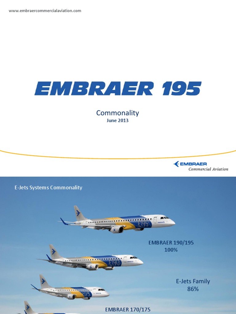 Embraer E-Jets Training and Cockpit Overview | PDF | Aircraft Flight ...