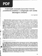 LAPERRIÈRE, Anne, 2008. Teorização enraizada (grounded theory)