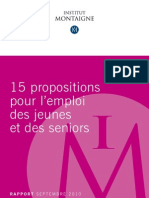 Institut Montaigne Rapport Jeunes Seniors