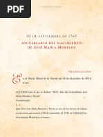 30 Septiembre Natalicio de José María Morelos y Pavón