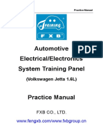 Manual FXB-I22005 Automotive Electrical System Training Panel (Volkswagen Jetta 1.6L)