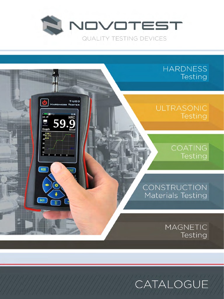 NOVOTEST Catalogue 2016 PDF | PDF | Hardness | Magnetometer