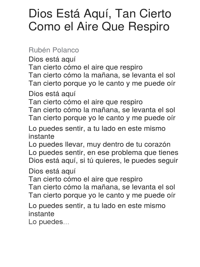 Dios Está Aquí PDF