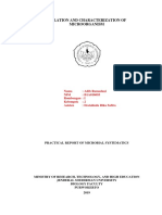 Isolation and Characterization of Microorganisms