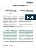 Dimensiones Del Clima Organizacional