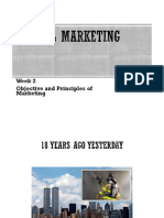 Week 1 - Objective and Principles of Marketing