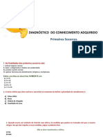 Diagnóstico de Conhecimento - Primeiros Socorros