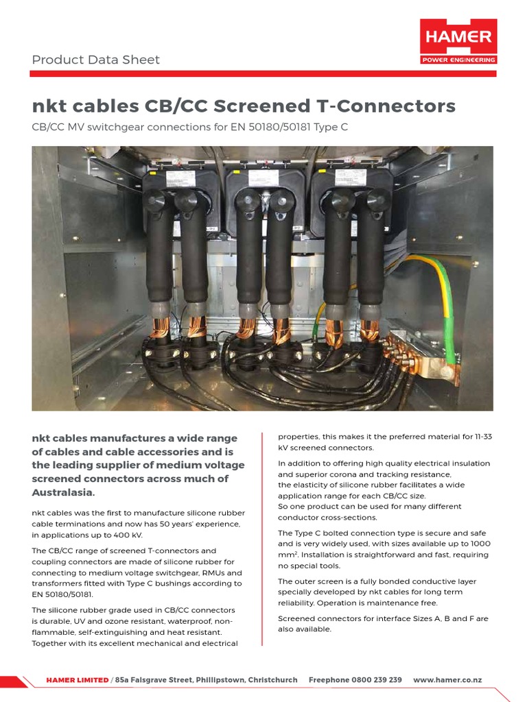 NKT Medium Voltage Cable Connectors | PDF | Electrical Connector ...