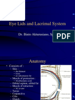 Eye Lids and Lacrimal System: Dr. Binto Akturusiano, SPM