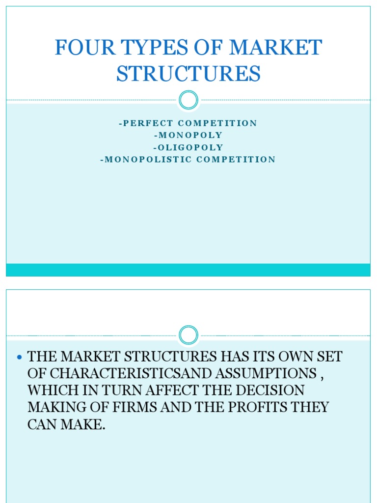 Four Types of Market Structures | PDF