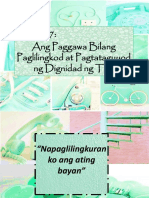 Modyul 7: Ang Paggawa Bilang Paglilingkod at Pagtataguyod NG Dignidad NG Tao