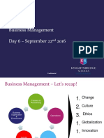 Business Management Day 6 - September 22 2016: Confidential