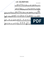 Clarinet in Bb Sheet Music for Las Golondrinas