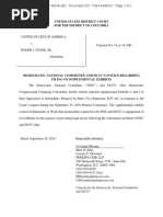 DEMOCRATIC NATIONAL COMMITTEE AND DCCC’S NOTICE REGARDING FILING OF SUPPLEMENTAL EXHIBITS
