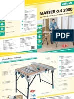Mesa de Serrar de Precisión y Estación de Trabajo MASTER Cut 2000 PDF