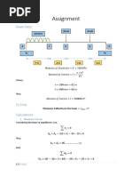 Beam Deflection Assignment