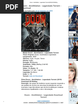 Doom - Annihilation - Legendado Torrent (2019) HD BluRay | Blu-Ray.
