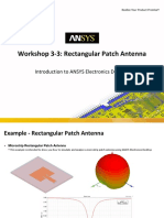 Workshop 3-3: Rectangular Patch Antenna: Introduction To ANSYS Electronics Desktop